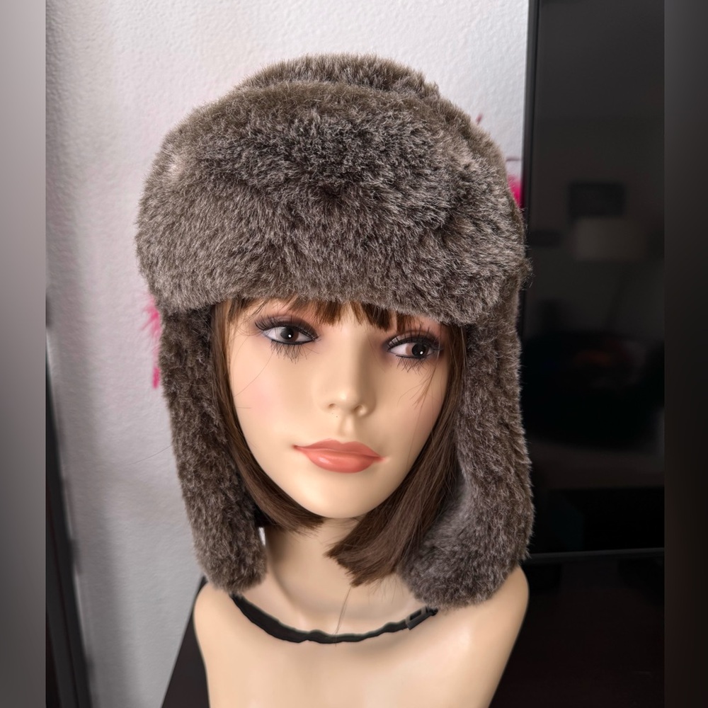 Dockers Faux Fur Trapper Hat - Brown